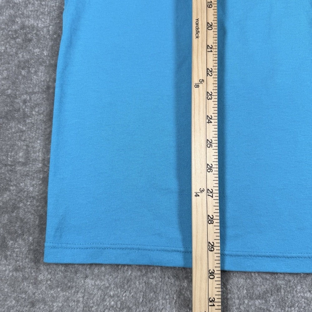 Vintage Jerzees T-Shirt XL Blue Short Sleeve Crew Neck Drive‎ A School Bus USA - Picture 5 of 7